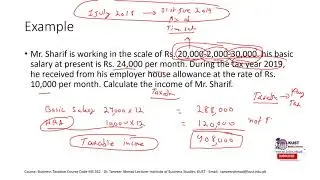 House rent allowance and conveyance allowance | Income Tax Law Pakistan