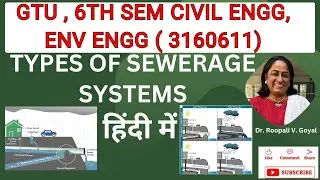 Sewerage Systems हिंदी में:  Exploring Different Types #environmentalengineering #sewerage#gtu