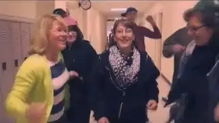 Teachers and staff at Indian Trail High School are 'Happy'