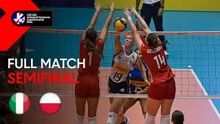Full Match | Italy vs. Poland - CEV U22 Volleyball European Championship 2024 | Women SF
