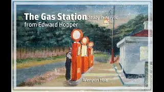 Acrylic Quick Demo - Edward Hopper Gas Station