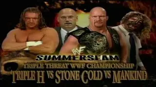 austin vs hhh vs mankind summerslam 1999(promo)