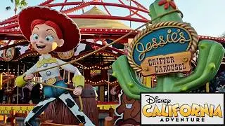 Jessie's Critter Carousel Disney California Adventure POV Ride Video