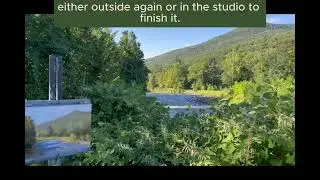 Plein air painting Esopus Creek!