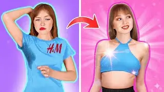 NUEVOS TRUCOS DE MODA DE RUBIA VS MORENA DE 123 GO! SCHOOL || Arreglos Ingeniosos de Ropa DIY