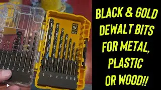 Dewalt Black & Gold Drill Bits Work Great On Metal and Wood!