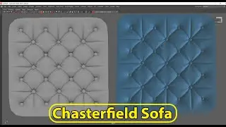 Chesterfield Sofa | Furniture modeling Maya | Hindi tutorial Maya