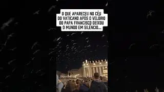 No fim do vel&oacute;rio do Papa Francisco, o c&eacute;u do Vaticano foi tomado por gaivotas e pombos brancos.
