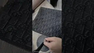 Re-dye color Dior Pouch Beige and Black Dior Oblique Jacquard - MASTERBEE