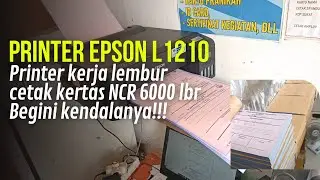 PRINTER EPSON L1210 KERJA LEMBUR PRINT KERTAS NCR 6000 LEMBAR INI KENDALANYA