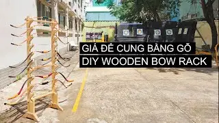 DIY WOODEN BOW RACK   FINAL