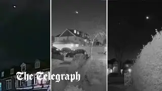 Large meteor burns bright trail over the UK's night sky
