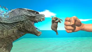 Epic Puch Pushes Units to Godzilla - Animal Revolt Battle Simulator