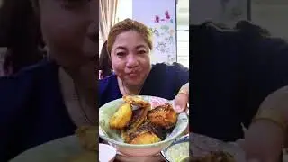 ငါးကြော် ကန်ဇွန်းရွက်ချဥ်ရည်ဟင်း ငပိထောင်းနဲ့ထမင်းစားပါမယ် အိတုံ