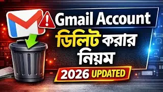 📧 কিভাবে Gmail Account Delete করবেন | 2026 Updated Bangla Tutorial