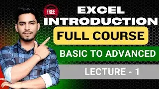 #1 Basic of MS Excel | Column, Row, Cells, Ribbon, Name Box, Formula Bar, Range of Cells Etc.