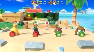 Super Mario Party Partner Party #1751 Watermelon Walkabout Daisy & Luigi vs Goomba & Monty Mole