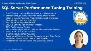 SQL Server 2022 Performance Tuning Training - November 29th - By Daniel AG