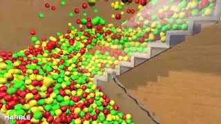 Marble balls Animation - Blender simulation V3