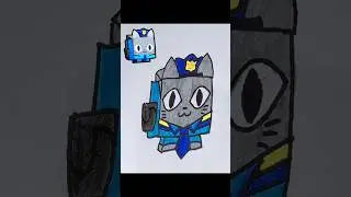 How to draw Police Cat | Pet Simulator 99 Roblox #drawing