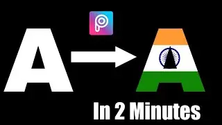 Add Indian Flag Effect In Your Name with picsArt app