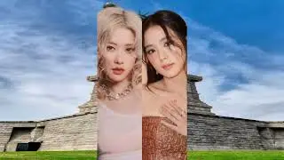 Rose and Jisoo kissing💋&hearts;️ in front of Statue of Freedom🗽