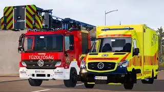 【RESPOSTA DE EMERGÊNCIA】Bombeiros e Ambulâncias da Hungria em Ação | Emergency Call 112(40 Min • 4K)