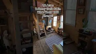 Двухэтажный домик 12x12 на участке 1 акр | Что бы ВЫ изменили?