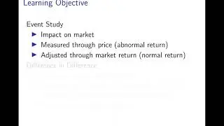 Event Studies - Introduction