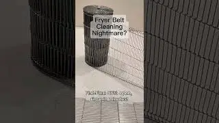 Hate Cleaning Fryer Belts? Flat-Flex Cleans Fast!