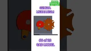 GENEVA mechanism SOLIDWORK model || cad model of Geneva mechanism