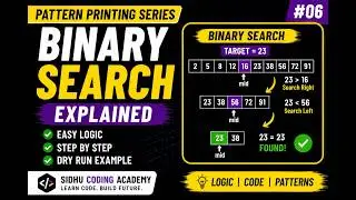 Learn Binary Search Algorithm in Python | Easy Explanation for Beginners | DSA #06