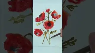 Let&rsquo;s paint some quick & easy poppies 💕