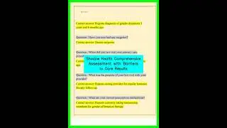 Shadow Health   Comprehensive Assessment with Barriers to Care Results  video