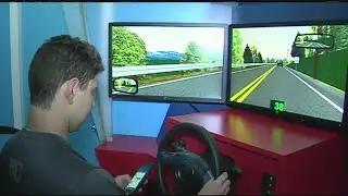 Distracted driving course at Amherst Regional High School