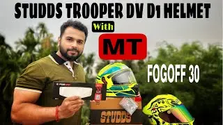 STUDDS TROOPER FLIP-UP HELMET || MT FOG OFF 30||Universal Anti Fog Visor||For WithOut PinLock Helmet