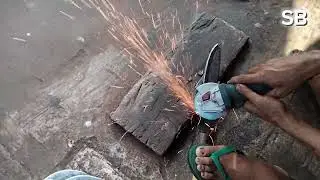 PROSES PEMBUATAN PISAU SEMBELIHAN DARI BAJA ISEN || SARI BESI, TAJAM POLLL ||