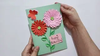 Lockdown Special Mothers Day Card With Very Less Material ! Handmade Card For MOM