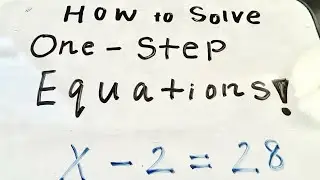 How to Solve One-Step Algebraic Equations | ACETutoring