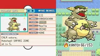 [Live] Shiny Kangaskhan after 4,593 Eggs in Pokemon Firered [Kanto 66/153]