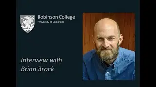 Prof. Brian Brock interview for Robinson College, Cambridge