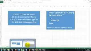 Scanning Files and Subfolders and Plotting them in Excel