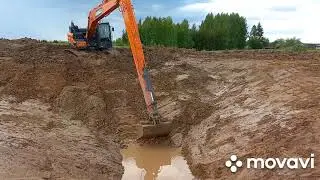 переделал, выровнял, углубил пруд