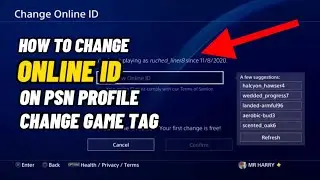 How To CHANGE Online ID On PS4 For Free On PLAYSTATION Network 2022
