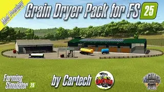 AMAZING GRAIN DRYER PACK BY CARTECH! FOR ALL PLATFORMS! - Mod Preview - Farming Simulator 25