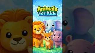Animals for Kids 🦁🐘 | Funny Animal Sounds | Learn Animal Names