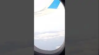 🛫Flight window seat view of clouds and ground✈️ | @KashmiriGirlAbroad #viral #viralvideo  #aviation