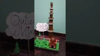 How to make Qutub Minar Model//school project//small project//