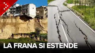 Niscemi, l'enorme frana si estende: la strada che porta a Gela si sgretola. Le immagini dal drone