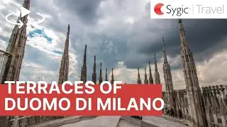 360 video: Terraces of Duomo di Milano, Milan, Italy